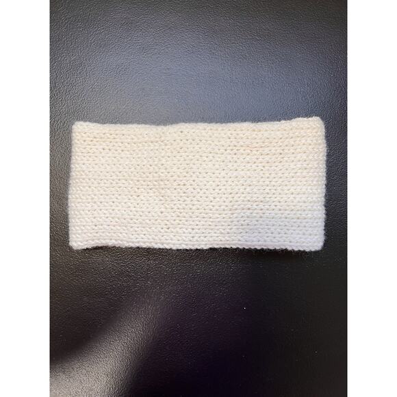 Headband Ear Warmer Womens Classic Winter White Wool Blend Knit Front Twist - Picture 4 of 4